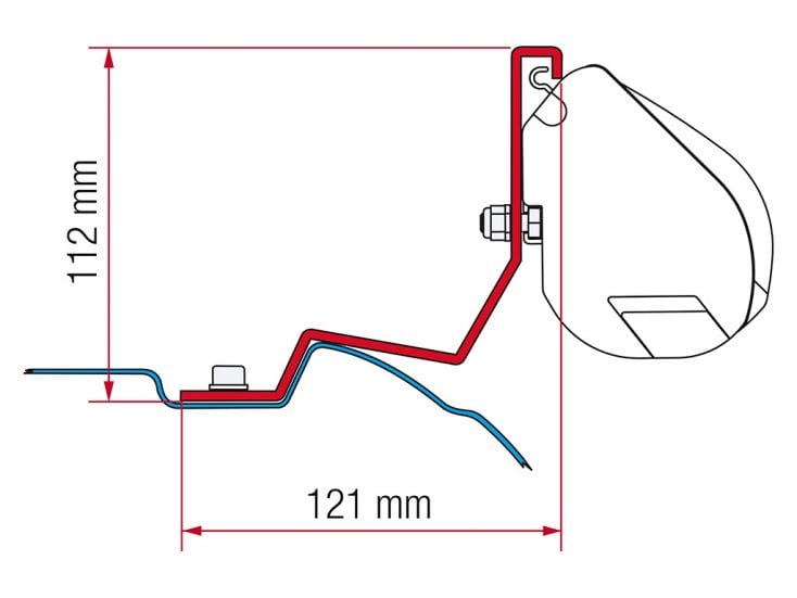 Fiamma F35 adapter Viano V-Class Vito Marco Polo