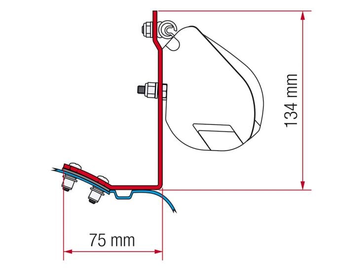 Fiamma F35 adapter do Vito Marco Polo <2004