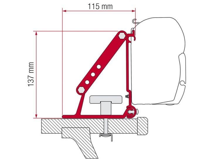 Fiamma F45/F35 adapter Auto