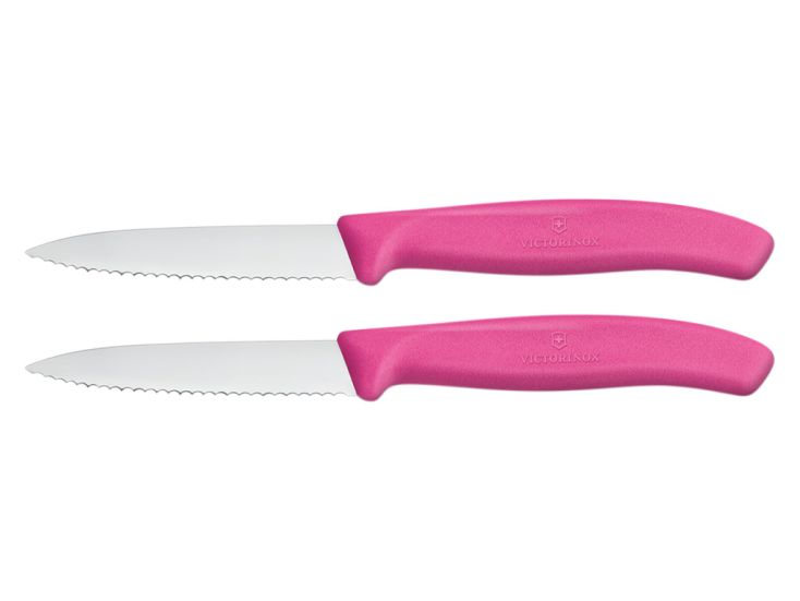 Victorinox Swiss Classic zestaw noży z ząbkowanym ostrzem - Pink